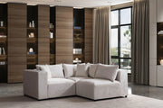 Canapé Modulable AZRA Velours blanc