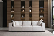 Canapé Modulable AZRA Velours blanc