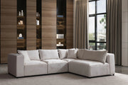 Canapé Modulable AZRA Velours blanc