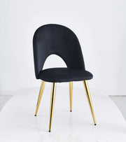 Chaise Amélia velours