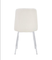 CHAISE ELISA PIED CHROME DOUDOU