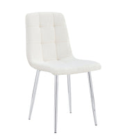 CHAISE ELISA PIED CHROME DOUDOU