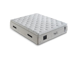 Matelas Haut de Gamme Cloudy 37 cm – Ressorts Ensachés & Double Surmatelas (Doux / Ferme)