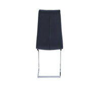 CHAISE BELLA EN SIMILICUIR NOIR