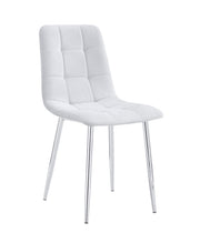 CHAISE ELISA PIED CHROME DOUDOU