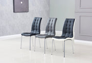 CHAISE EMMA - VELOURS/SIMILICUIR