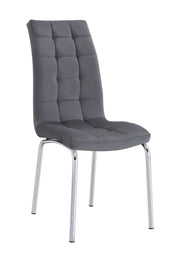 CHAISE EMMA - VELOURS/SIMILICUIR