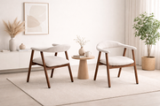 CHAISE BERITA VELOURS BEIGE - TRAVERTIN/NOYER