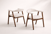CHAISE BERITA VELOURS BEIGE - TRAVERTIN/NOYER