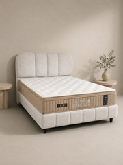 LIT COFFRE BAZA RIVOLI - TISSU CHENILLE