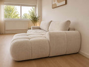 Canapé LÉO d’angle convertible - Tissu Marbella Cremona 02