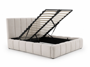 LIT COFFRE NARA - BEIGE 160x200