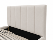 LIT COFFRE NARA - BEIGE 160x200