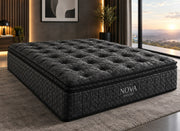 MATELA PELUCHE NOIR RESSORTS 32CM
