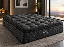 MATELA PELUCHE NOIR RESSORTS 32CM