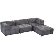 CANAPE D'ANGLE RITZ ANGLE UNIVERSEL - ANTHRACITE/BEIGE