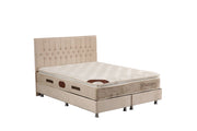 Lit Coffre HUGO - BEIGE/GRIS
