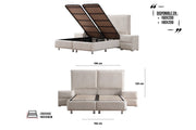 Lit Coffre MAYA - Chenille