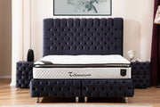 Lit Coffre LUNA - BEIGE/GRIS Anthracite
