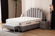 Lit Coffre NATURA - BEIGE/GRIS