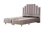 Lit Coffre NATURA - BEIGE/GRIS