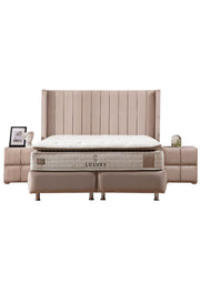 Lit Coffre TOKYO - BEIGE/GRIS