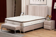 Lit Coffre TOKYO - BEIGE/GRIS