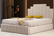 Cadre De Lit NATURA - BEIGE/GRIS