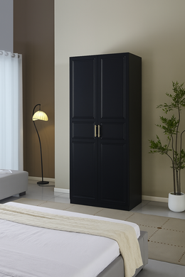 ARMOIRE BARBARA EN BOIS NOIR
