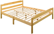 LIT DAVID - PIN (BOIS) NATUREL - 140x190cm