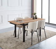 TABLE EXTENSIBLE A RALLONGE BORA