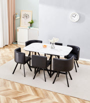 TABLE REPAS VENDOME AVEC 6 CHAISES