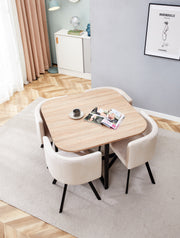 TABLE REPAS VENDOME AVEC 4 CHAISES