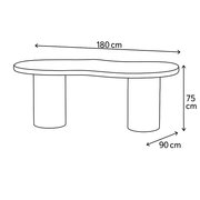 TABLE REPAS CURVE