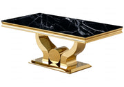 TABLE  REPAS TROFY CHROME/GOLD