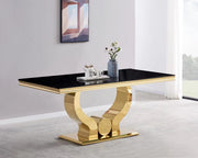 TABLE  REPAS TROFY CHROME/GOLD