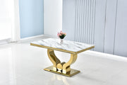 TABLE  REPAS TROFY CHROME/GOLD
