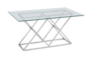 TABLE TRIANGLE - CHROME/GOLD