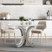TABLE REPAS ÉCLAT PLATEAU MIROIR