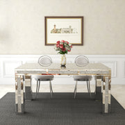 TABLE REPAS ÉCLAT RECTANGULAIRE MIROIR