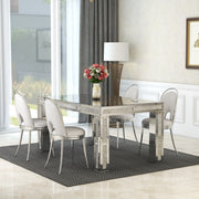 TABLE REPAS ÉCLAT RECTANGULAIRE MIROIR