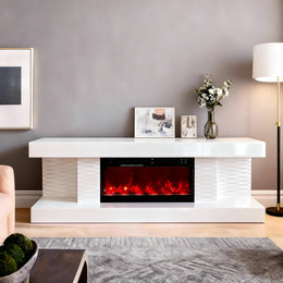 MEUBLE TV CHEMINEE KATTY CHAUFFAGE