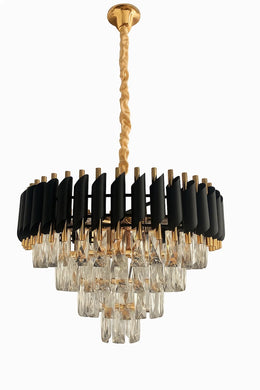 Lustre LUNIS Cascade en Cristal et Métal