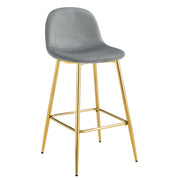 TABOURET DE BAR SCANDINAVE PIED GOLD