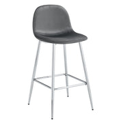 TABOURET DE BAR SCANDINAVE PIED CHROME