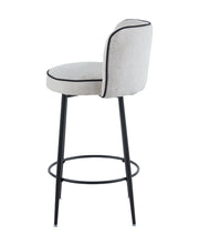 TABOURET DE BAR CATHY PIED METAL NOIR 3D