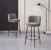 TABOURET DE BAR CATHY PIED METAL NOIR 3D