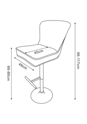 TABOURET DE BAR GABRIELLE GOLD