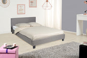 LIT KELIA EN TISSU - NOIR/GRIS