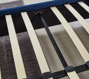 LIT PRESTIGE CAPITONNE AVEC DIAMANT VELOURS - BLANC/BLEU/GRIS/MOKA/NOIR